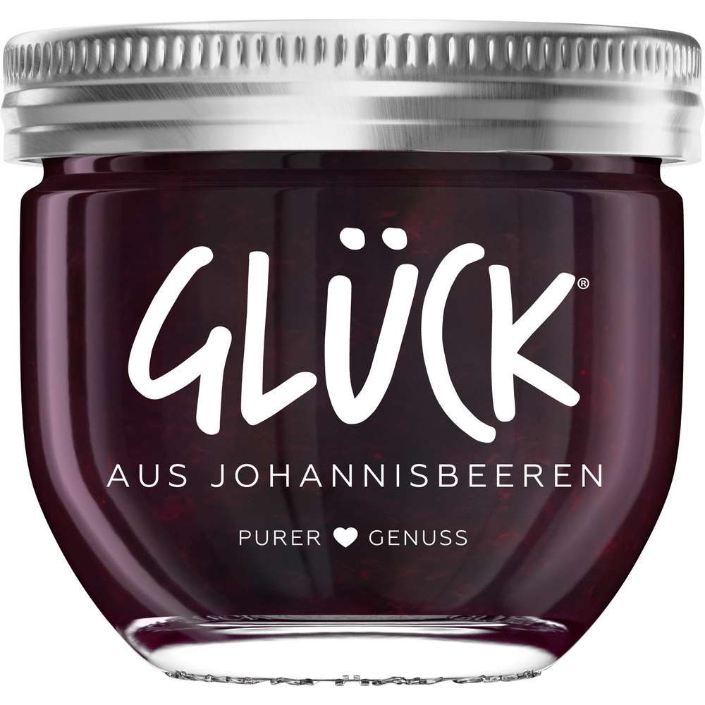 Produktabbildung Glück Fruchtaufstrich fein passiert, Schwarze Johannisbeere