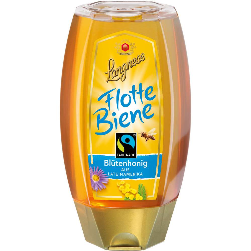 Produktabbildung Langnese Fairtrade Blütenhonig Flotte Biene