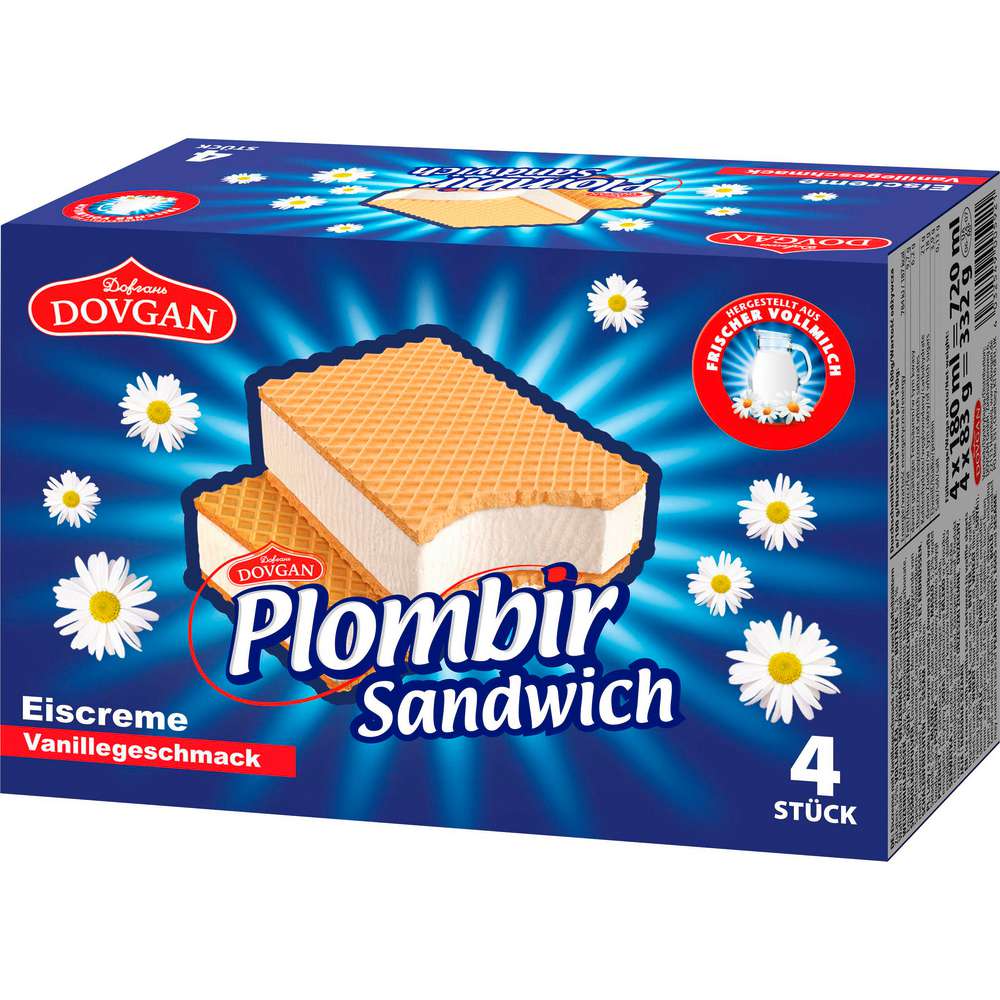 Produktabbildung Matroschka Waffeleis Sandwich, Vanille