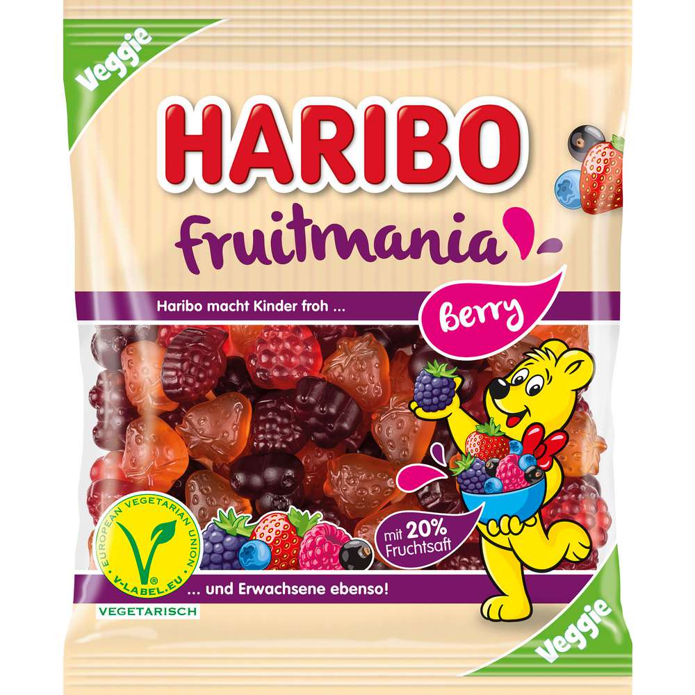 Produktabbildung Haribo Fruchtgummi Fruitmania Berry