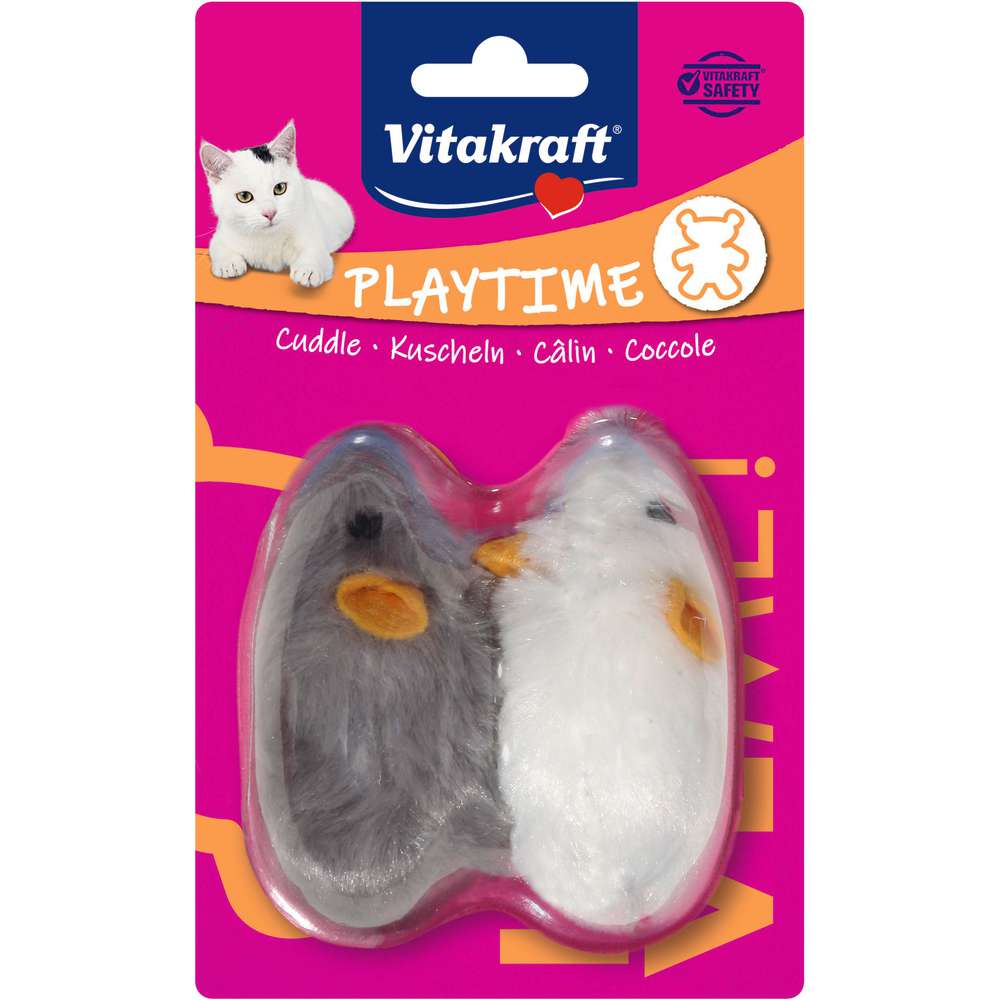 Produktabbildung Vitakraft Katzenspielzeug quietschende Plüschmäuse