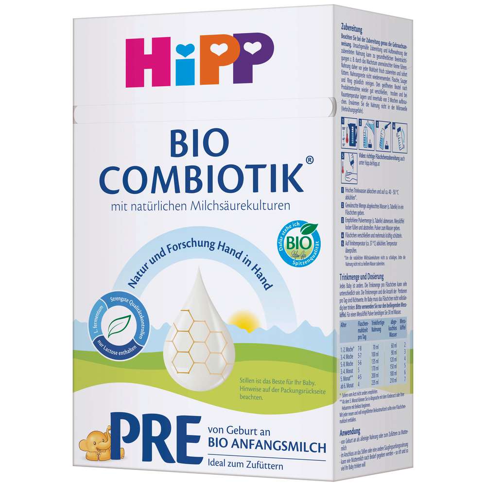 Produktabbildung Hipp Bio Combiotik Anfangsmilch, Pre