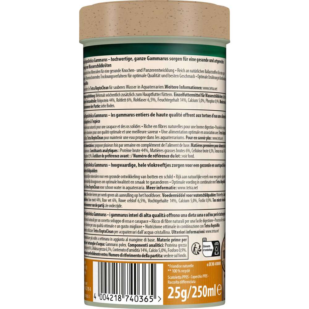 Produktabbildung Tetra Schildkrötenfutter Gammarus