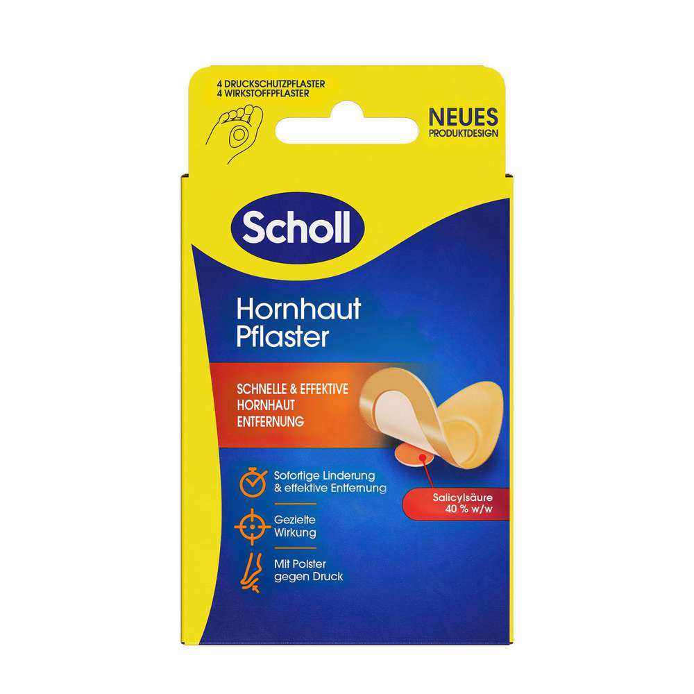 Produktabbildung Scholl Hornhaut Pflaster, 4 Stück