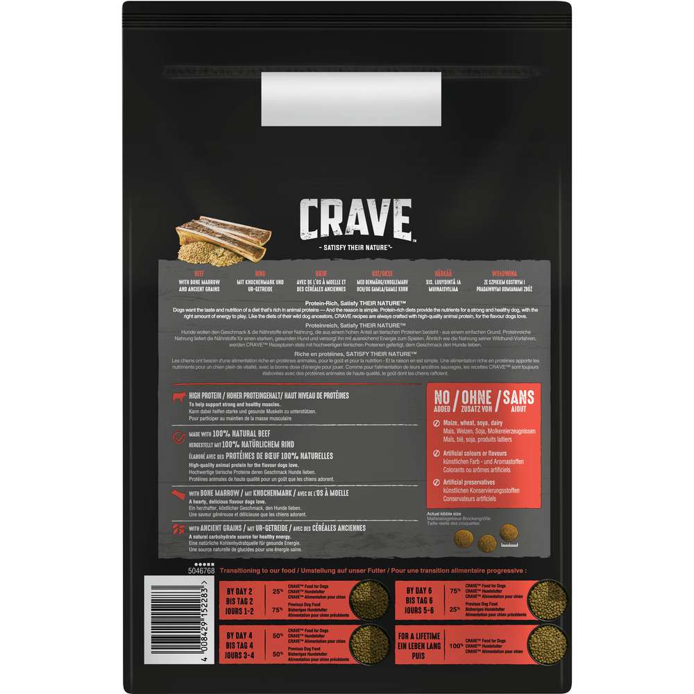 Produktabbildung Crave Hunde-Trockenfutter, Rind