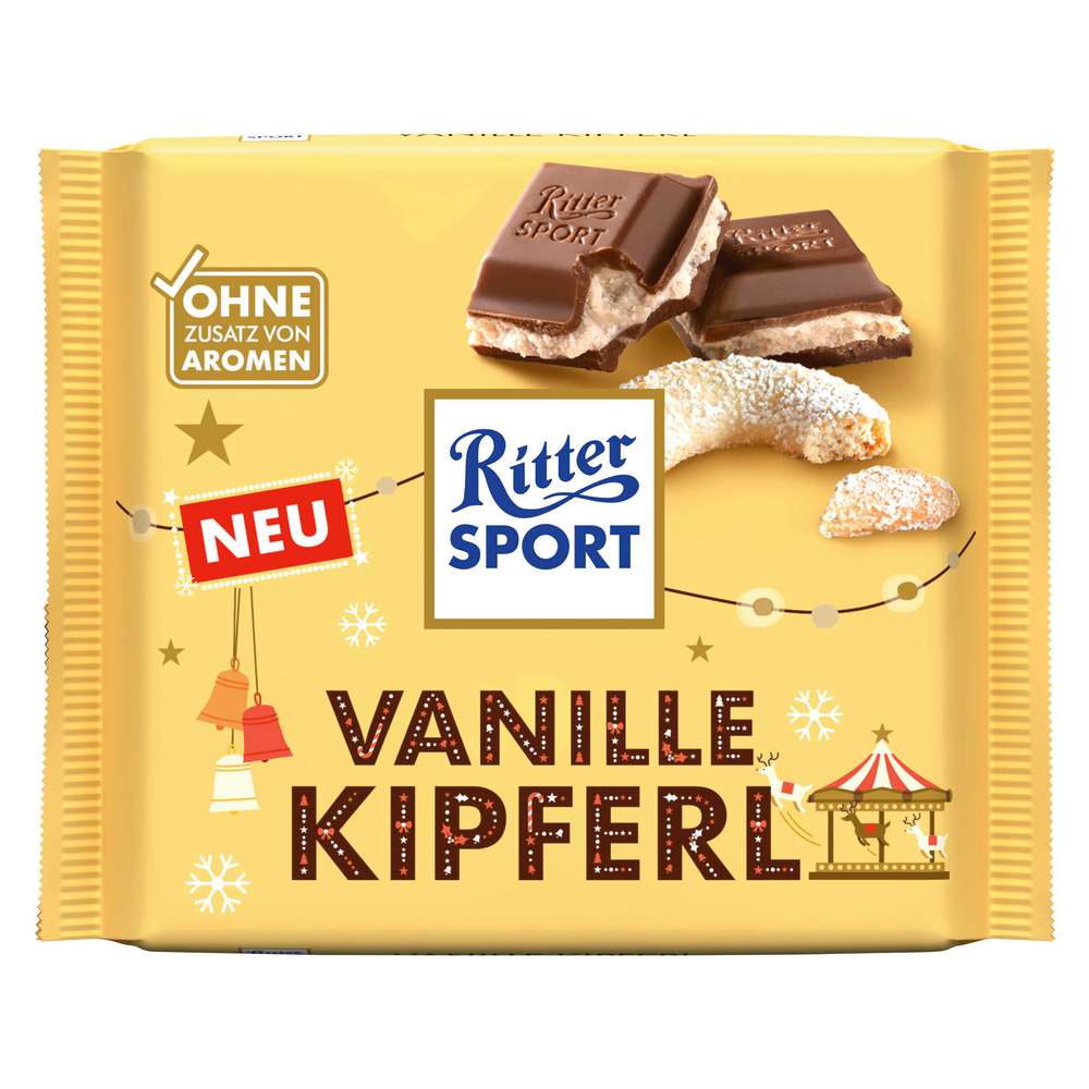 Produktabbildung Ritter Sport Tafelschokolade, Vanillekipferl 
