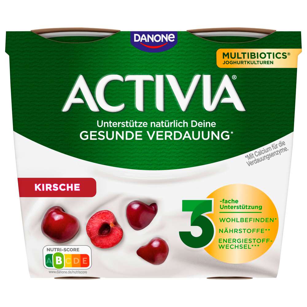 Produktabbildung Activia Fruchtjoghurt Kirsche, 4x115 g