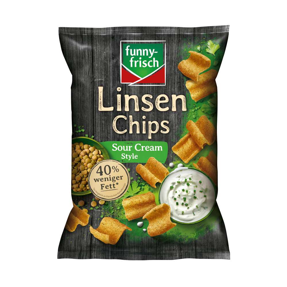 Produktabbildung funny-frisch Linsen Chips Sour Cream