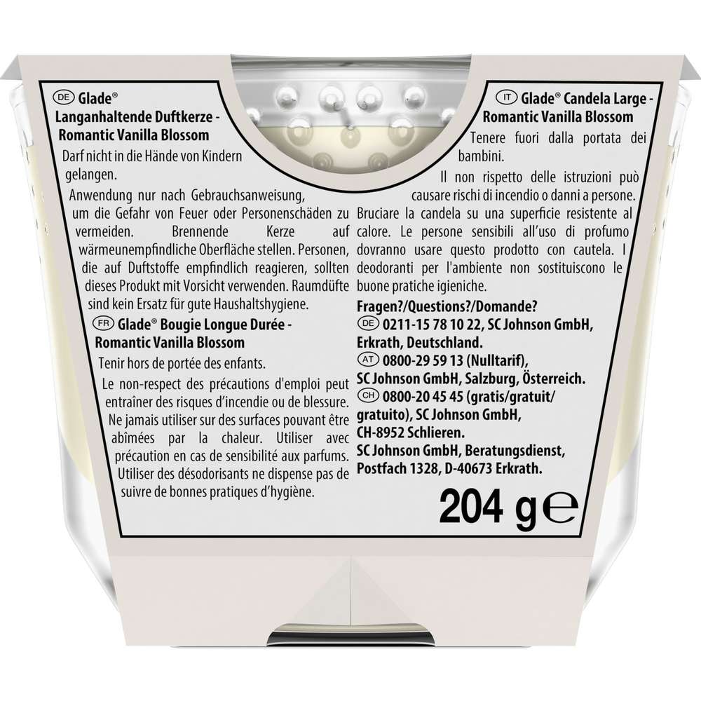 Produktabbildung Glade Duftkerze Premium, Vanilla