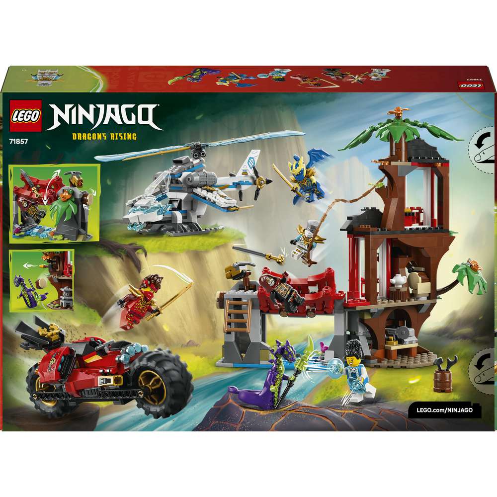 Produktabbildung Lego LEGO NINJAGO Showdown am Baumhaus mit dem Ninja-Bike 71857