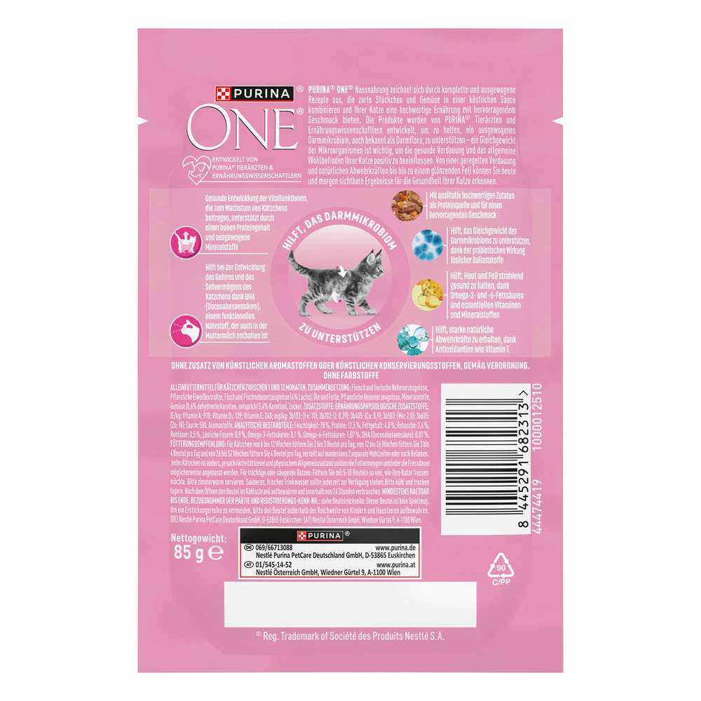 Produktabbildung Purina Katzen-Nassfutter One Junior, Lachs