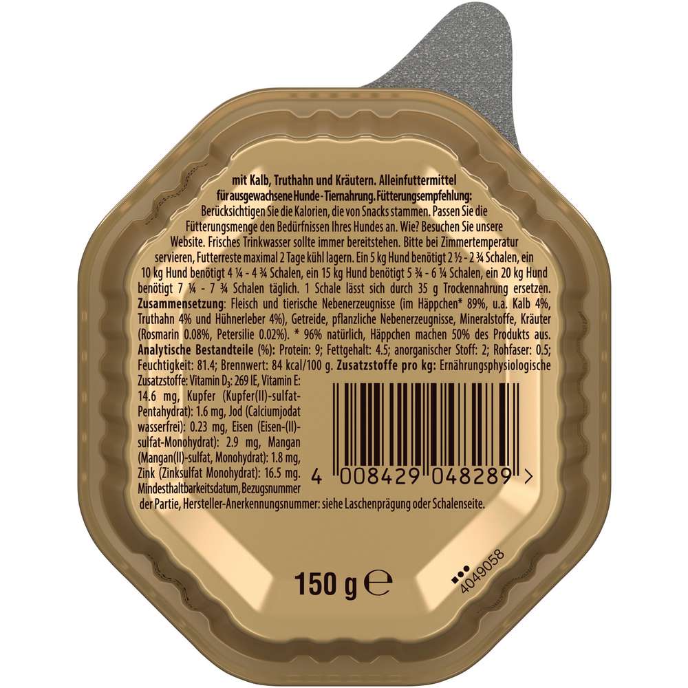 Produktabbildung Cesar Hundefutter, Kalb/Truthahn