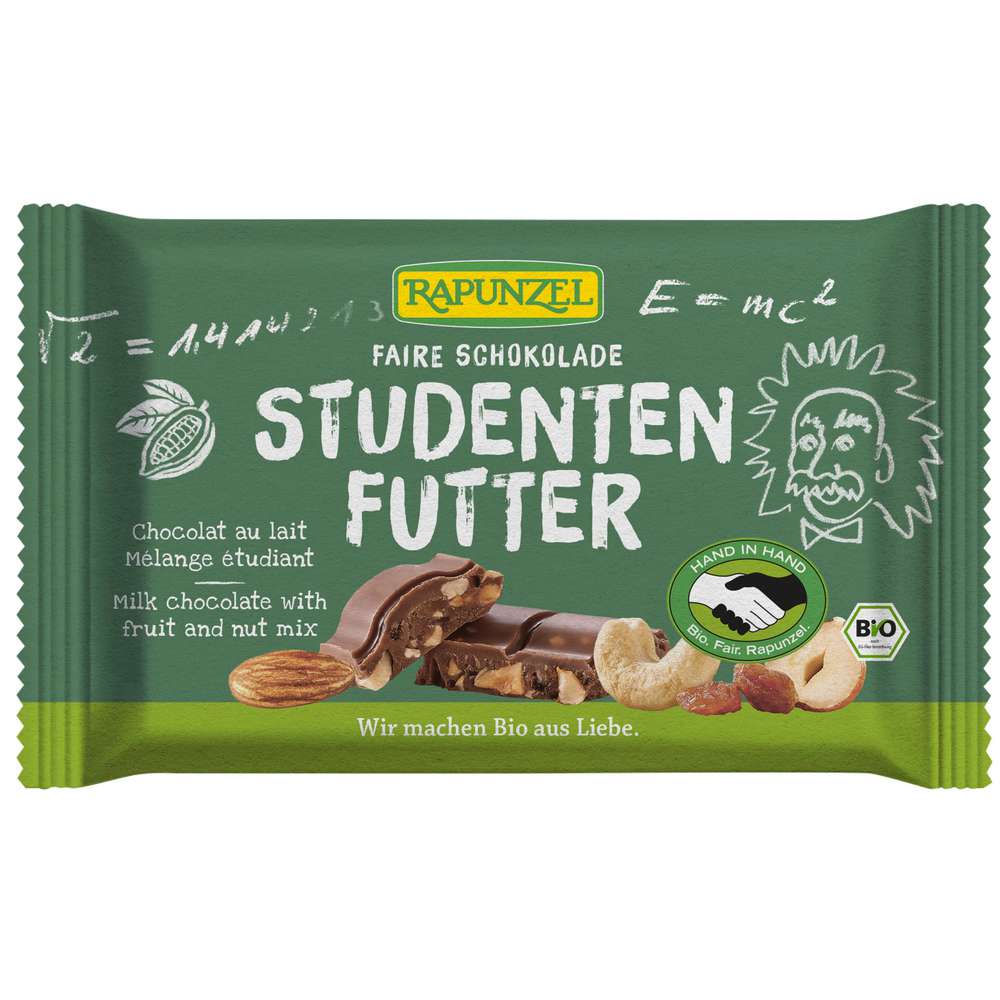 Produktabbildung Rapunzel Tafelschokolade, Studentenfutter 