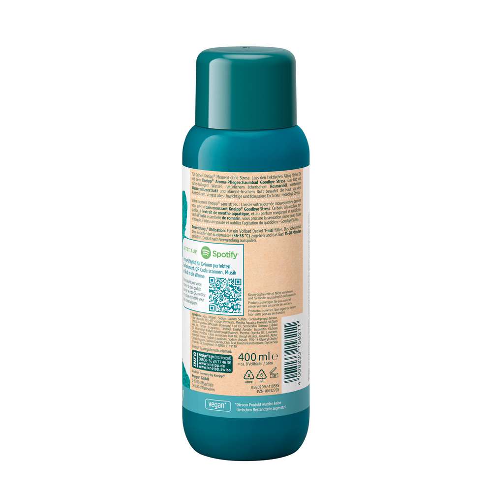 Produktabbildung Kneipp Badezusatz, Goodbye Stress Wasserminze/Rosmarin