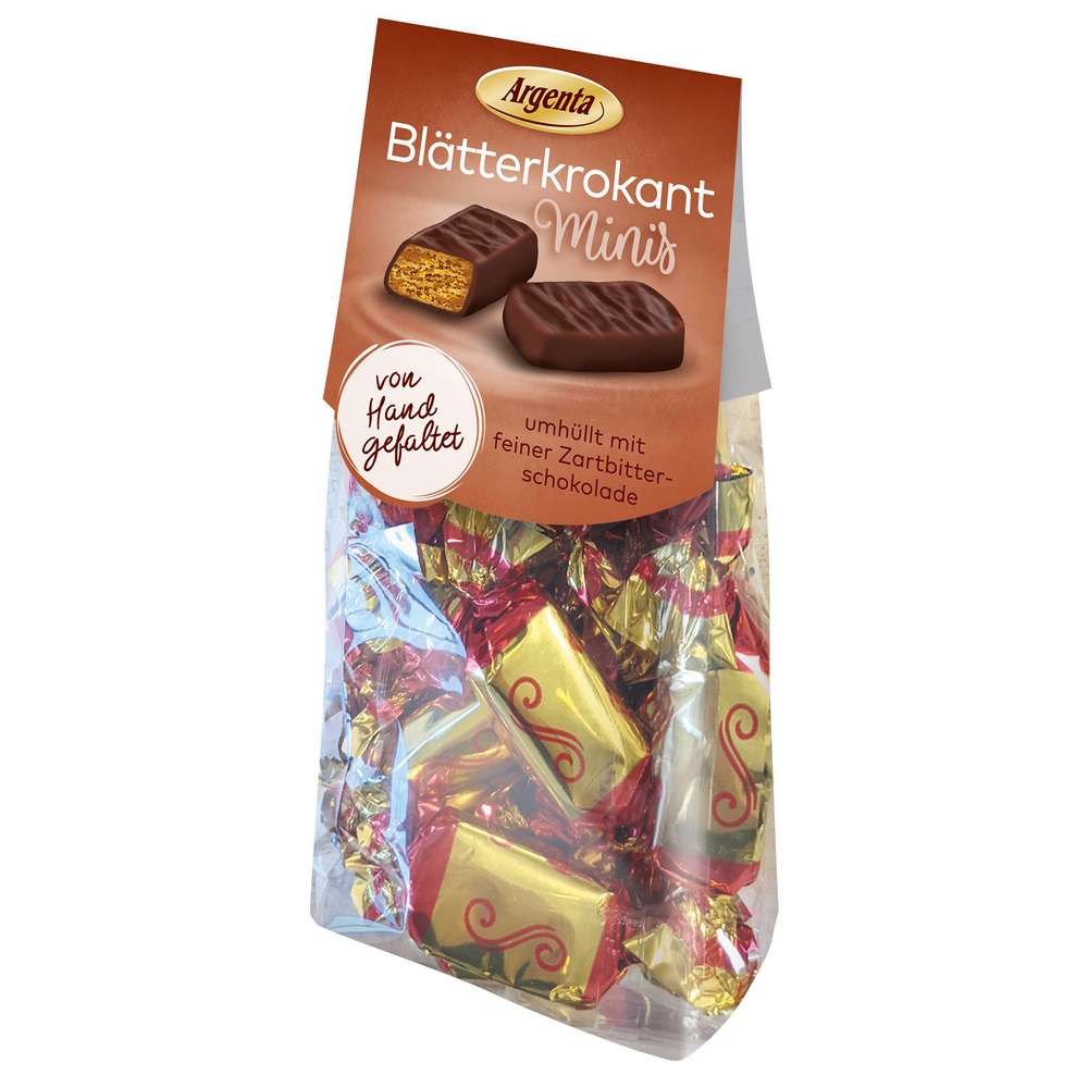 Produktabbildung Argenta Nougat Minis Blätterkrokant