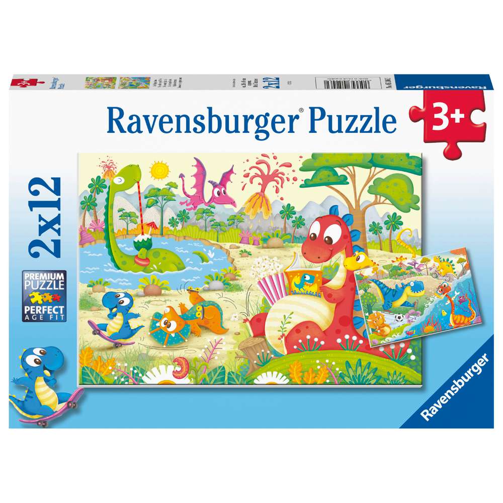 Produktabbildung Ravensburger Puzzle 2x12 Teile, Lieblingdinos