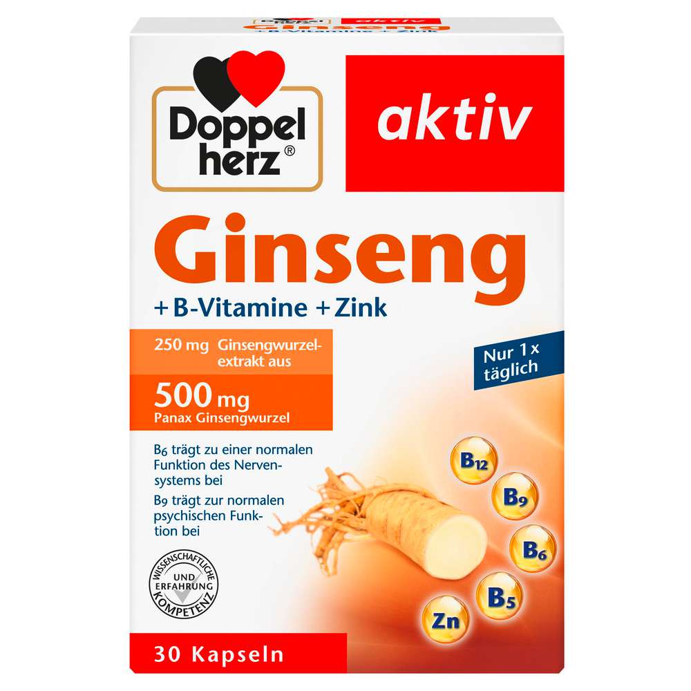 Produktabbildung Doppelherz Ginseng B + Vitamine + Zink 