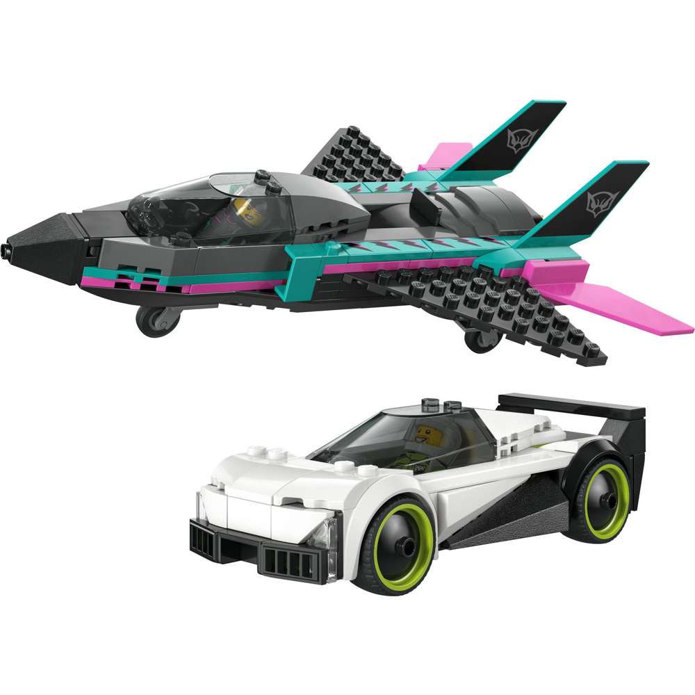 Produktabbildung Lego LEGO City Düsenflieger vs. Rennauto 60489