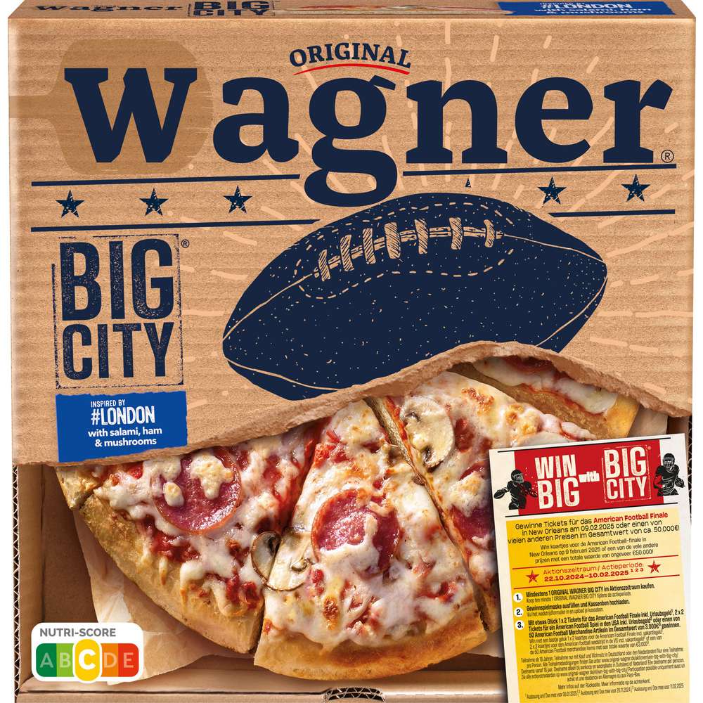 Produktabbildung Wagner Big City Pizza London, tiefgekühlt