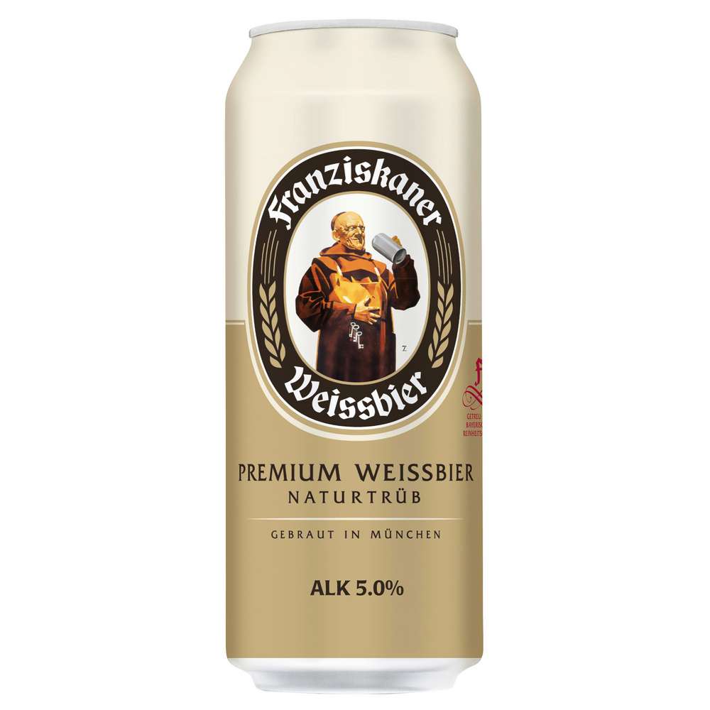 Produktabbildung Franziskaner Weizenbier, hell 5%