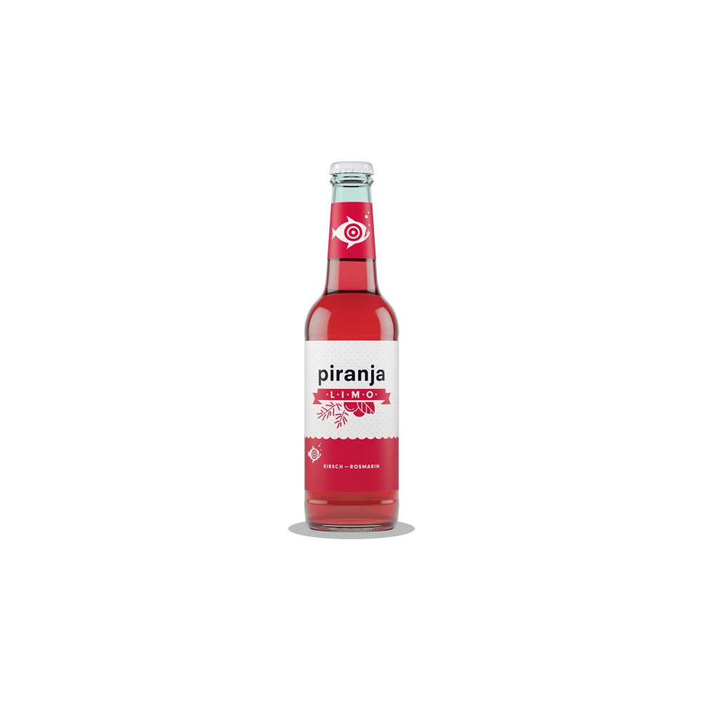 Produktabbildung Piranja Limonade, Kirsch-Rosmarin