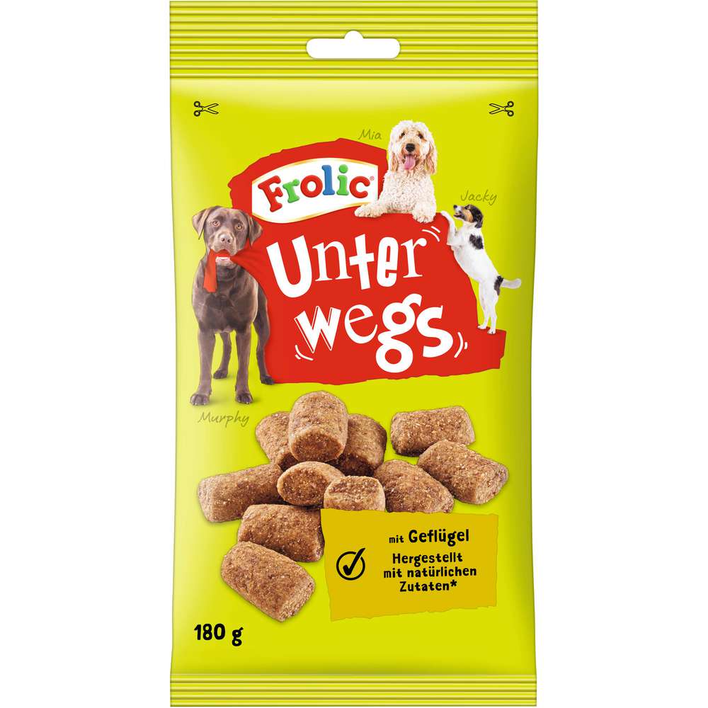 Produktabbildung Frolic Hunde-Snacks Unterwegs, Geflügel