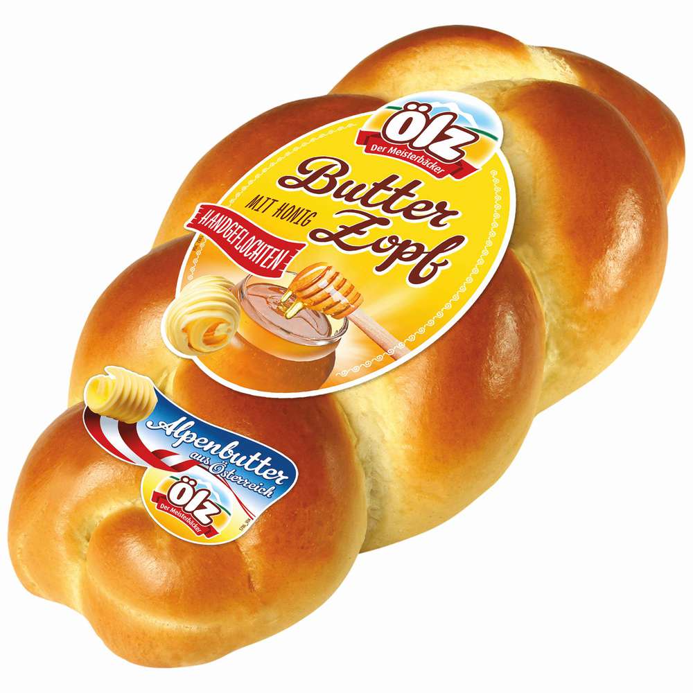 Produktabbildung Ölz der Meisterbäcker Butterzopf mit Honig