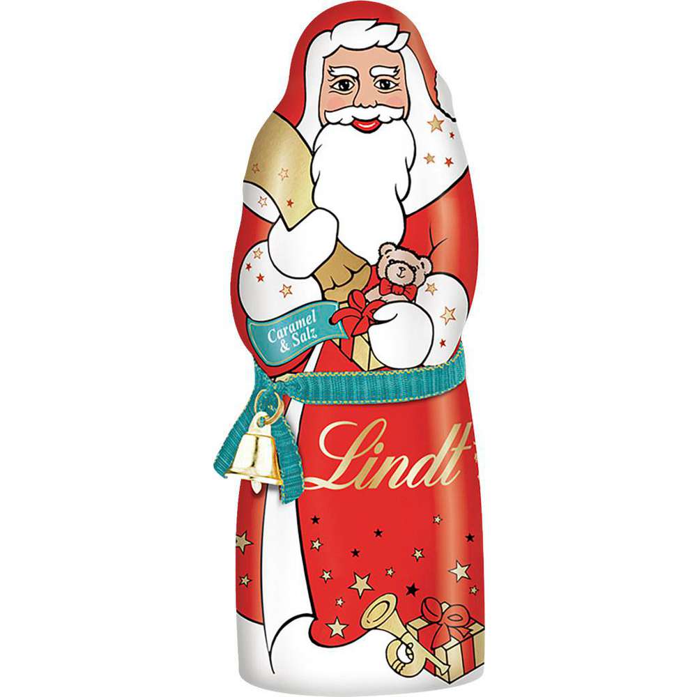 Produktabbildung Lindt Weihnachtsmann Caramel & Salz