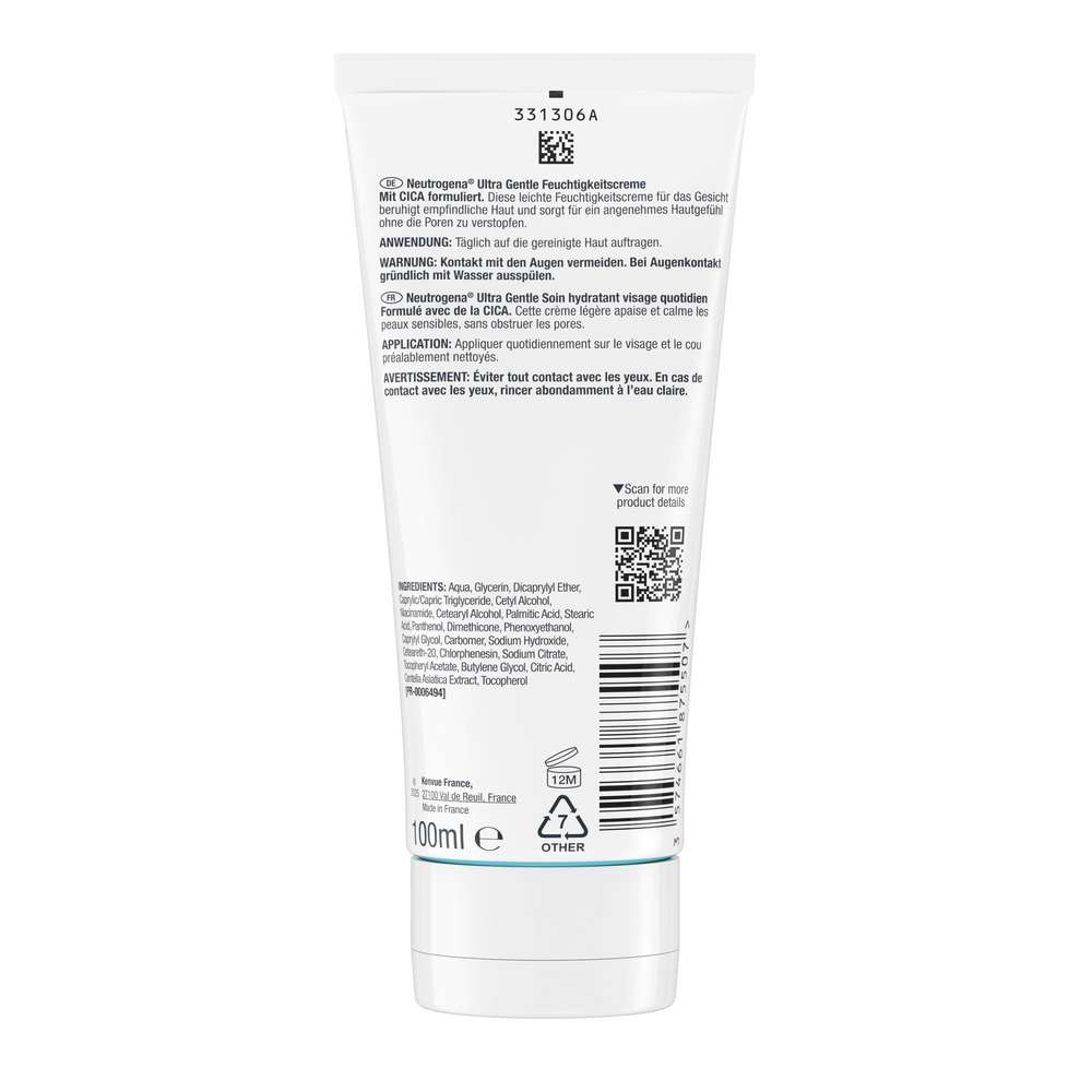 Produktabbildung Neutrogena Feuchtigkeitscreme Nachtpflege, Ultra Gentle