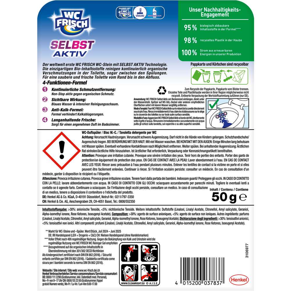 Produktabbildung WC Frisch Duftspüler Selbst Aktiv Blütenfrische