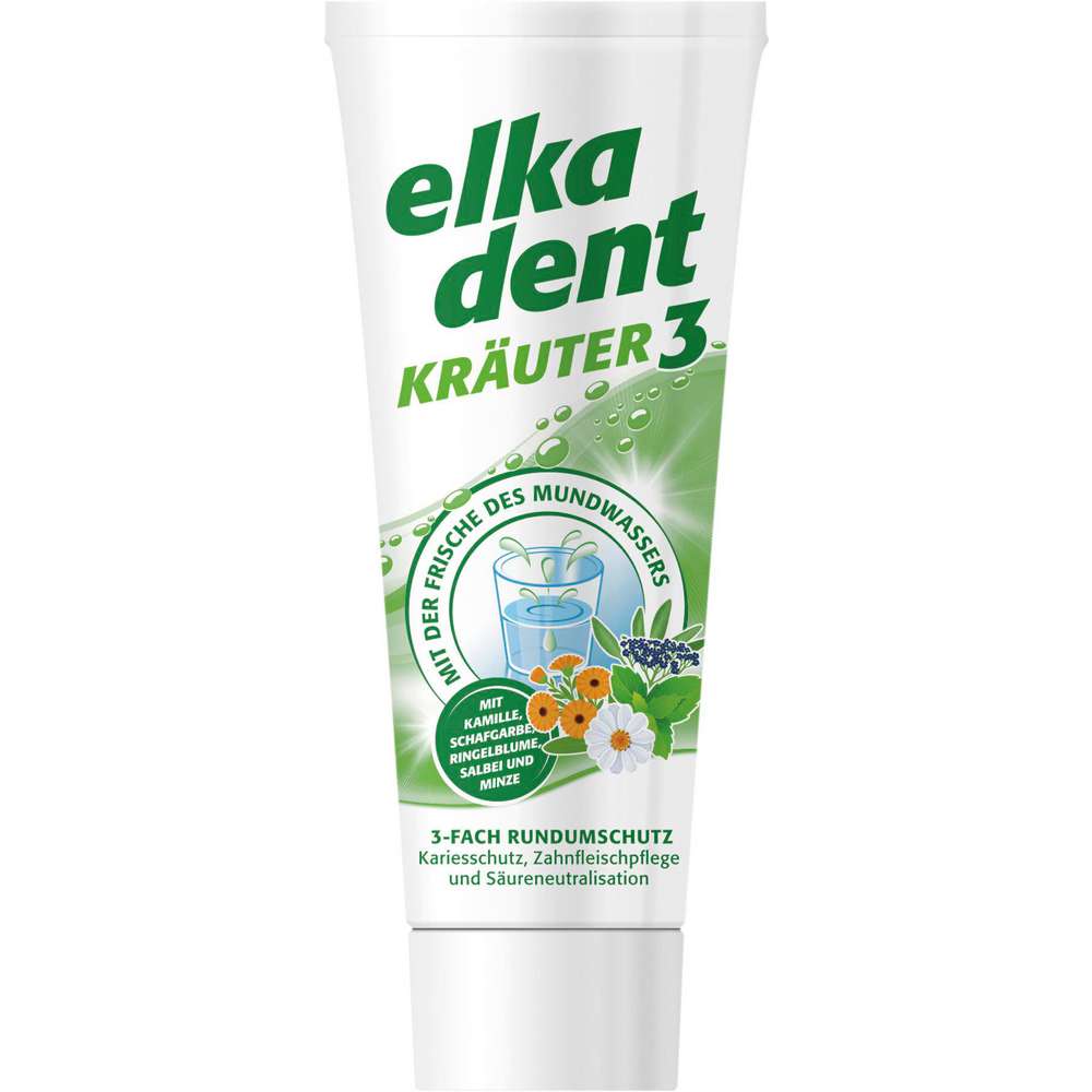 Produktabbildung Elkadent Zahncreme Kräuter 3