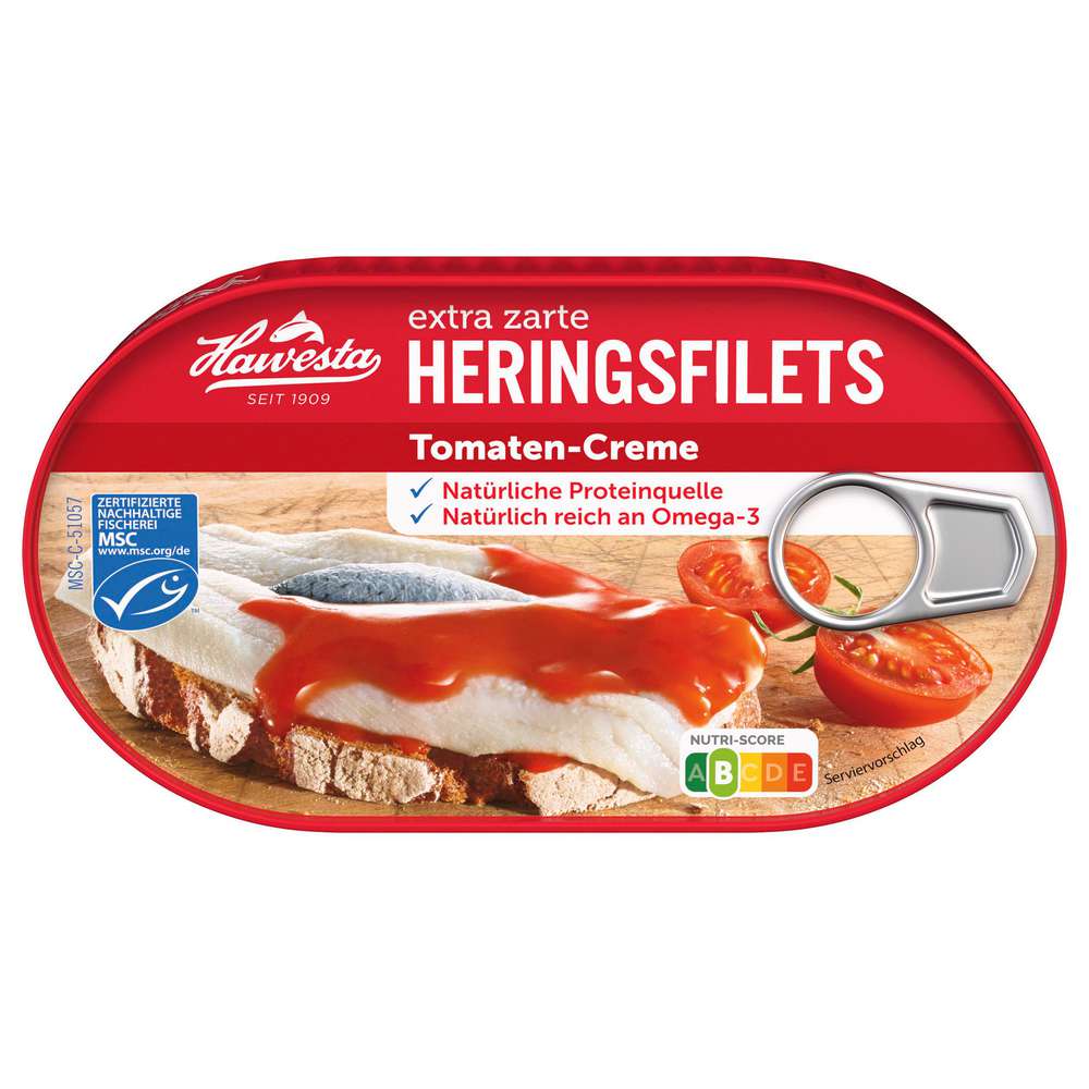 Produktabbildung Hawesta Heringsfilet, Tomate