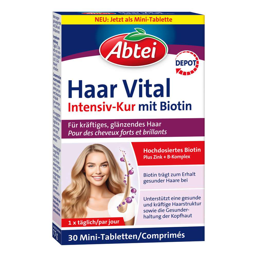 Produktabbildung Abtei Haar Vital Intensivkur mit Biotin