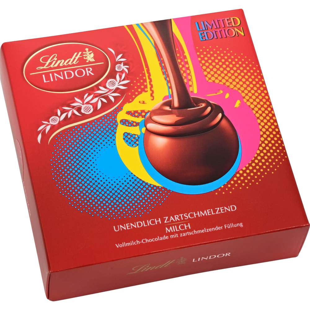 Produktabbildung Lindt Lindor Pralinen Präsent PopArt, Milch