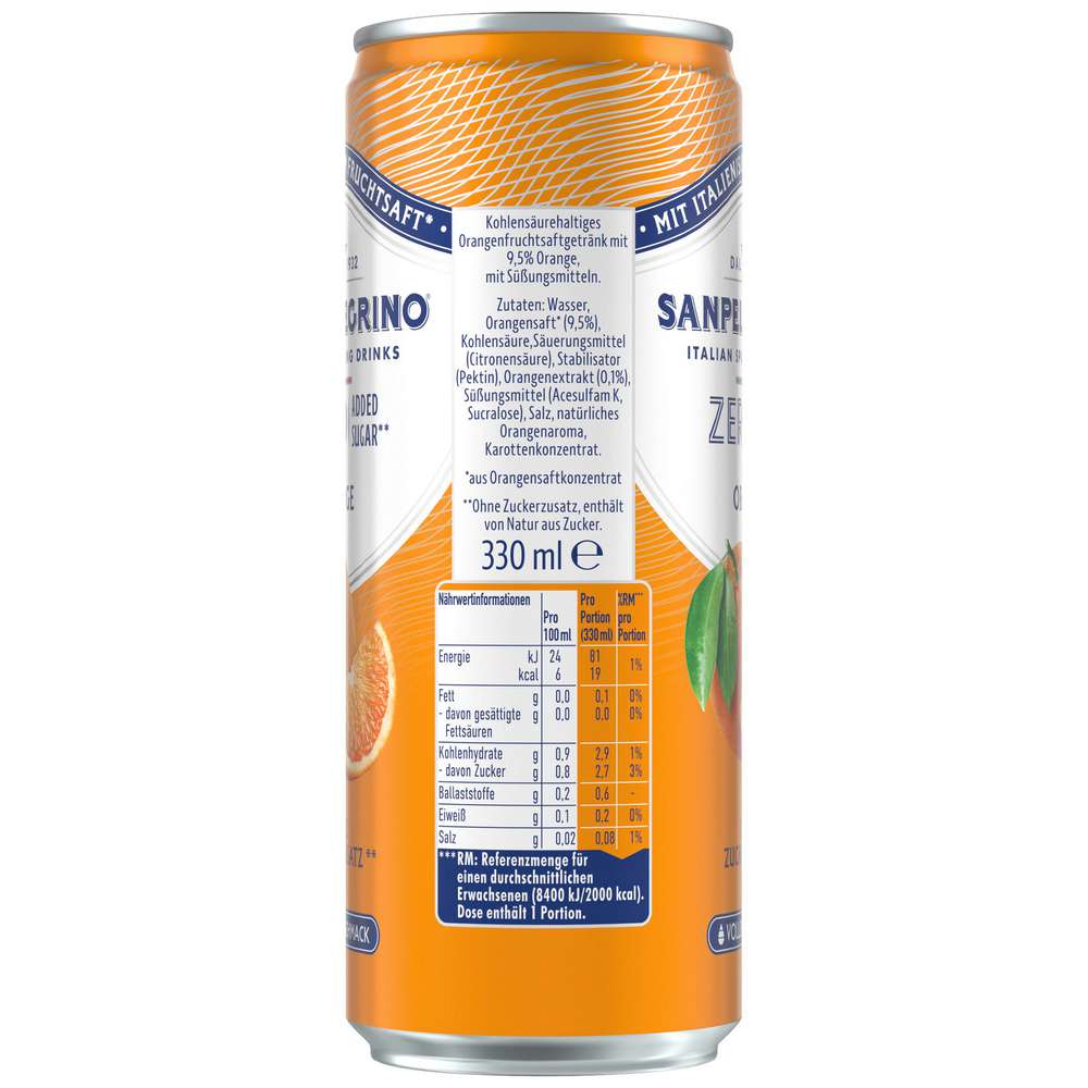 Produktabbildung San Pellegrino Fruchtgetränk Zero Orange