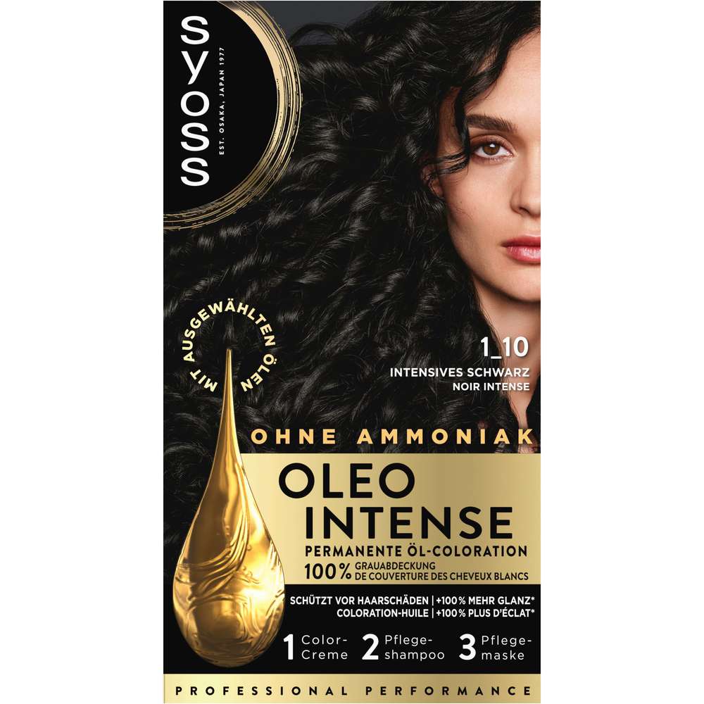 Produktabbildung Syoss Haarfarbe Oleo, 1-10 Schwarz