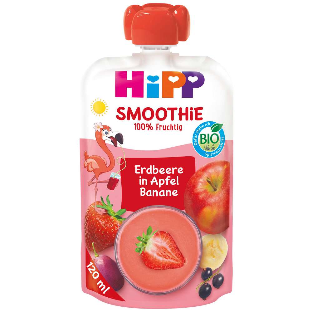 Produktabbildung Hipp Bio Smoothie MIx -sonst nix, Rote Früchte in Apfel-Banane