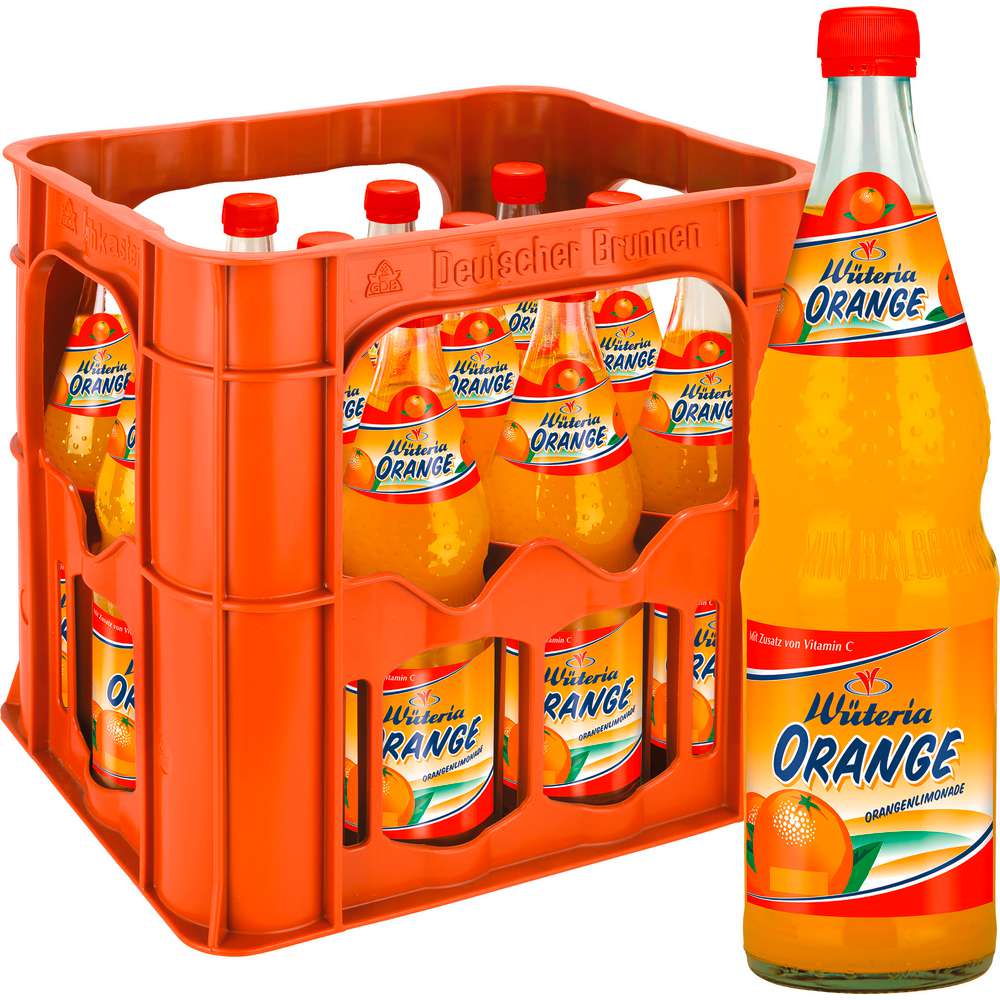 Produktabbildung Wüteria Orangen Limonade (12x 0,700 Liter)