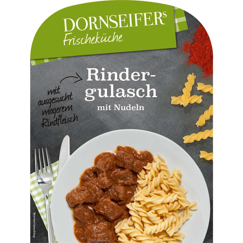 Produktabbildung Dornseifer Rindergulasch mit Nudeln