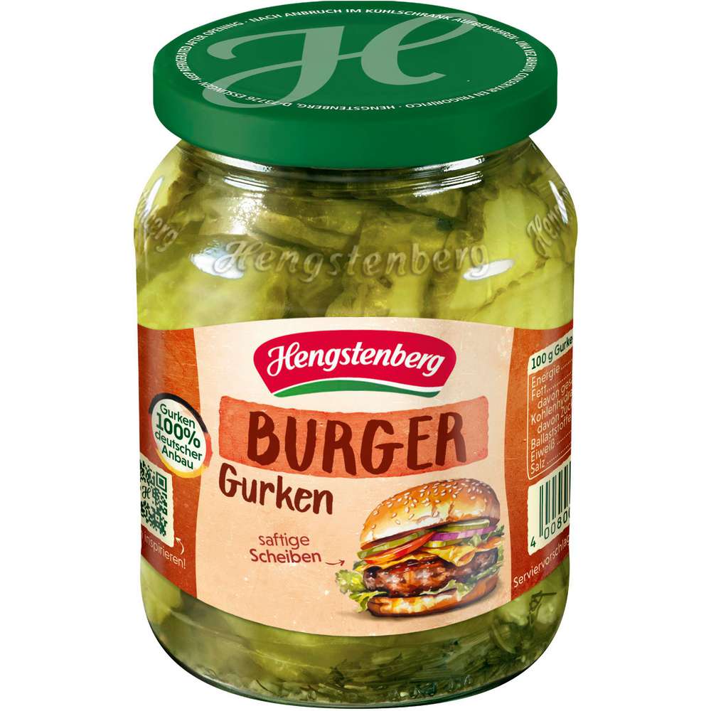 Produktabbildung Hengstenberg Burger-Gurken