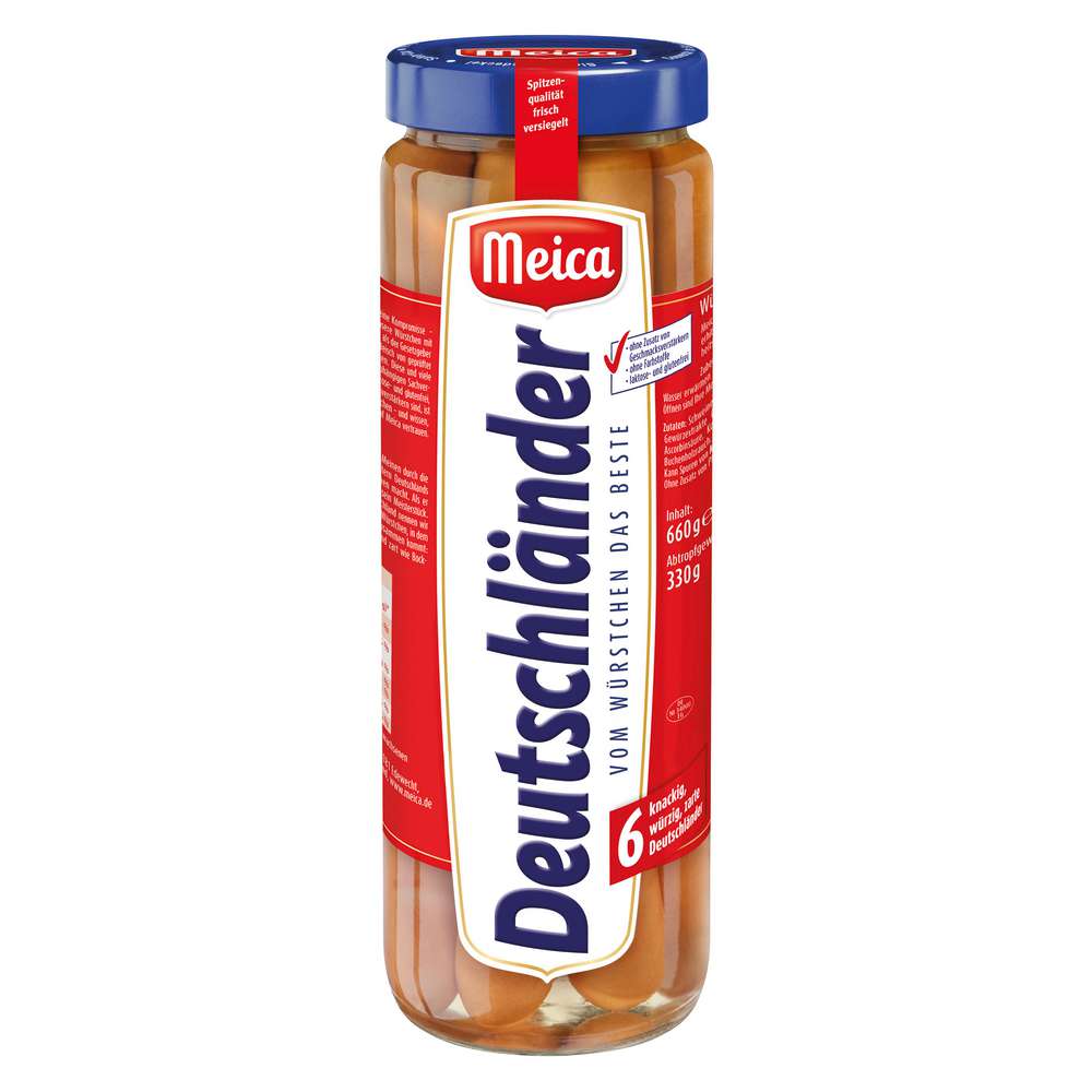 Produktabbildung Meica Würstchen Deutschländer