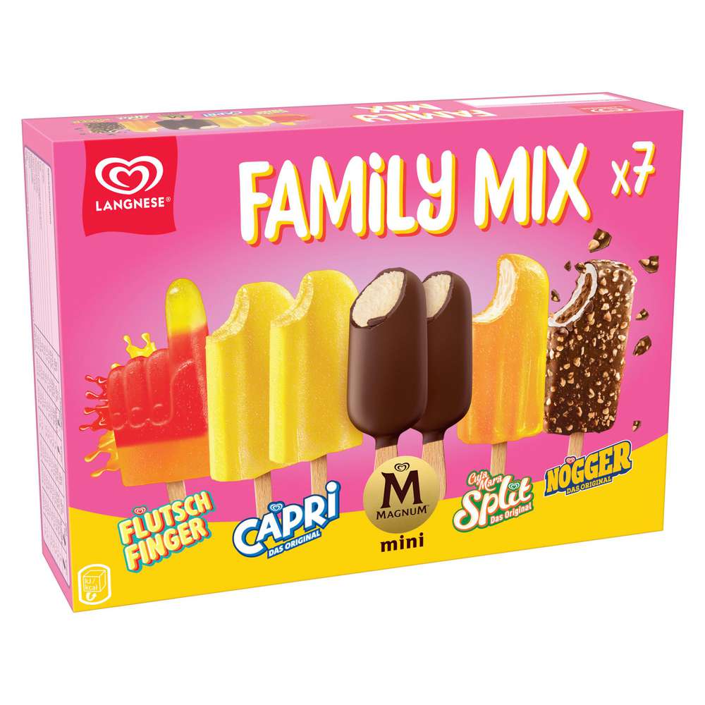 Produktabbildung Langnese Stiel-Eis Mischung, Family Mix