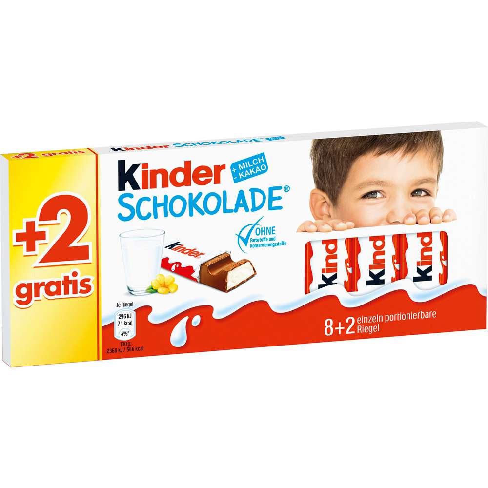 Produktabbildung Ferrero Kinder Schokolade, Riegel