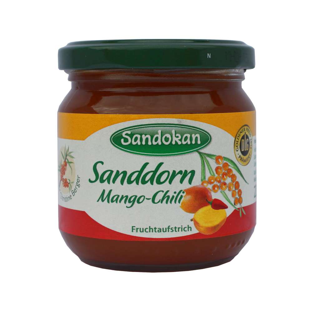 Produktabbildung Sandokan Sanddorn Fruchtaufstrich, Mango-Chili