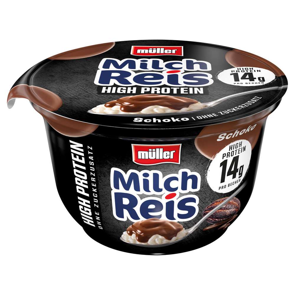 Produktabbildung Müller Milchreis High Protein Schoko, ohne Zuckerzusatz