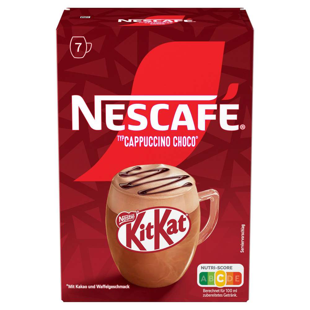Produktabbildung Nescafe Instantkaffee Sticks Cappuccino Choco KitKat