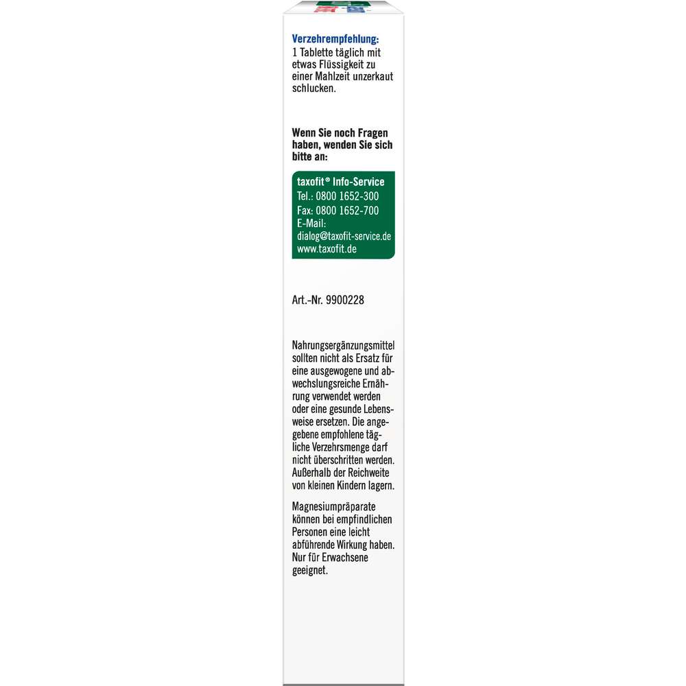 Produktabbildung Taxofit Magnesium 600 Forte
