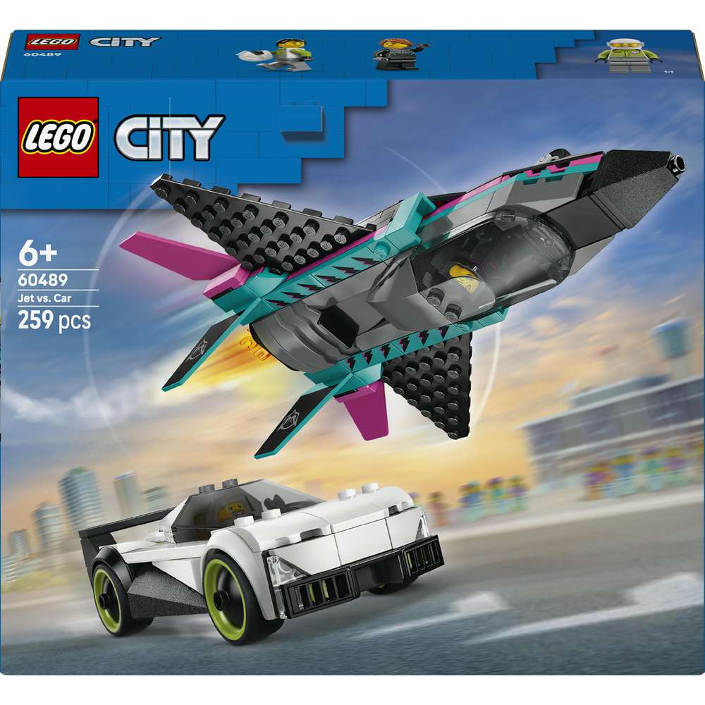 Produktabbildung Lego LEGO City Düsenflieger vs. Rennauto 60489