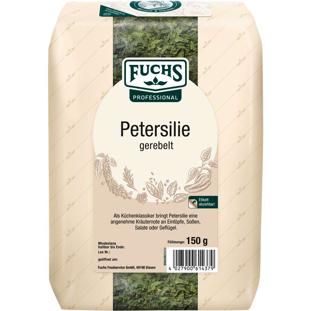 Produktabbildung Fuchs Petersilie, gerebelt