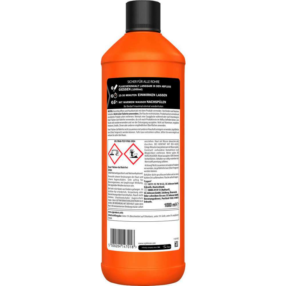 Produktabbildung Drano Rohrreiniger, Küchen-Gel Rohrfrei